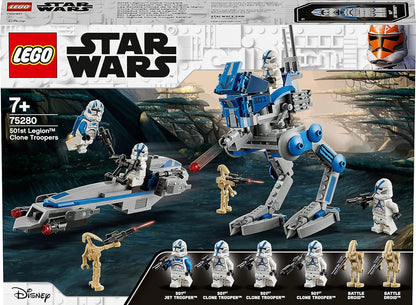 LEGO Star Wars 501st Legion Clone Troopers 75280 Building Kit, Cool Action Set for Creative Play and Awesome Building; Great Gift or Special Surprise for Kids (285 Pieces)
