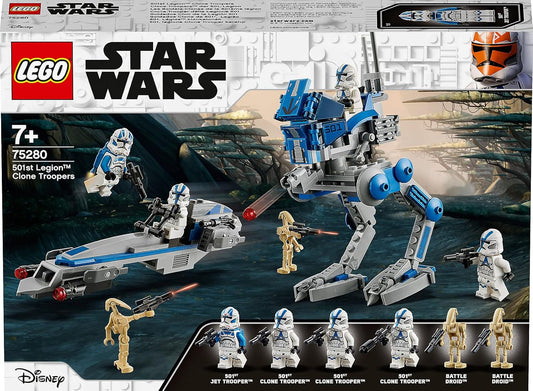 LEGO Star Wars 501st Legion Clone Troopers 75280 Building Kit, Cool Action Set for Creative Play and Awesome Building; Great Gift or Special Surprise for Kids (285 Pieces)