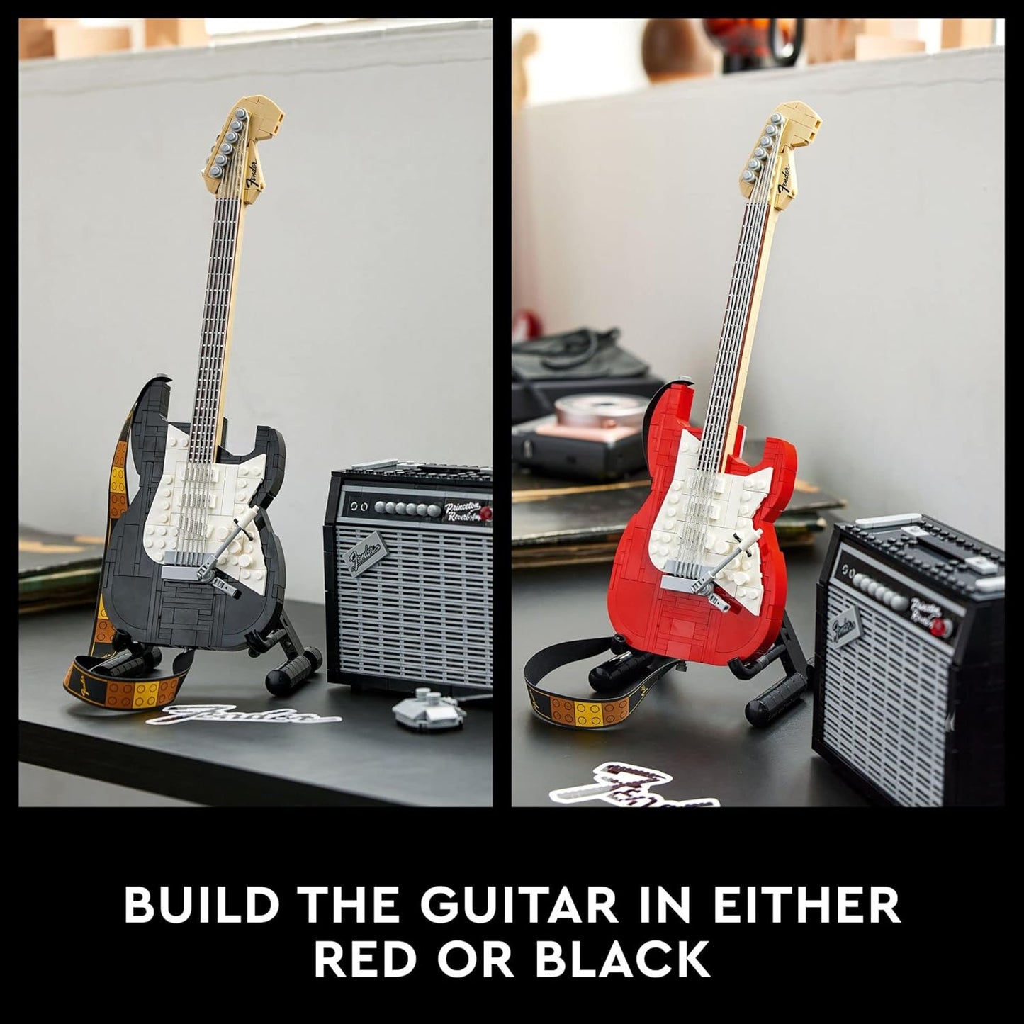 LEGO Ideas Fender Stratocaster 21329 Building Kit; Cool Gift Idea for Guitar Players and Music Lovers (1,074 Pieces)
