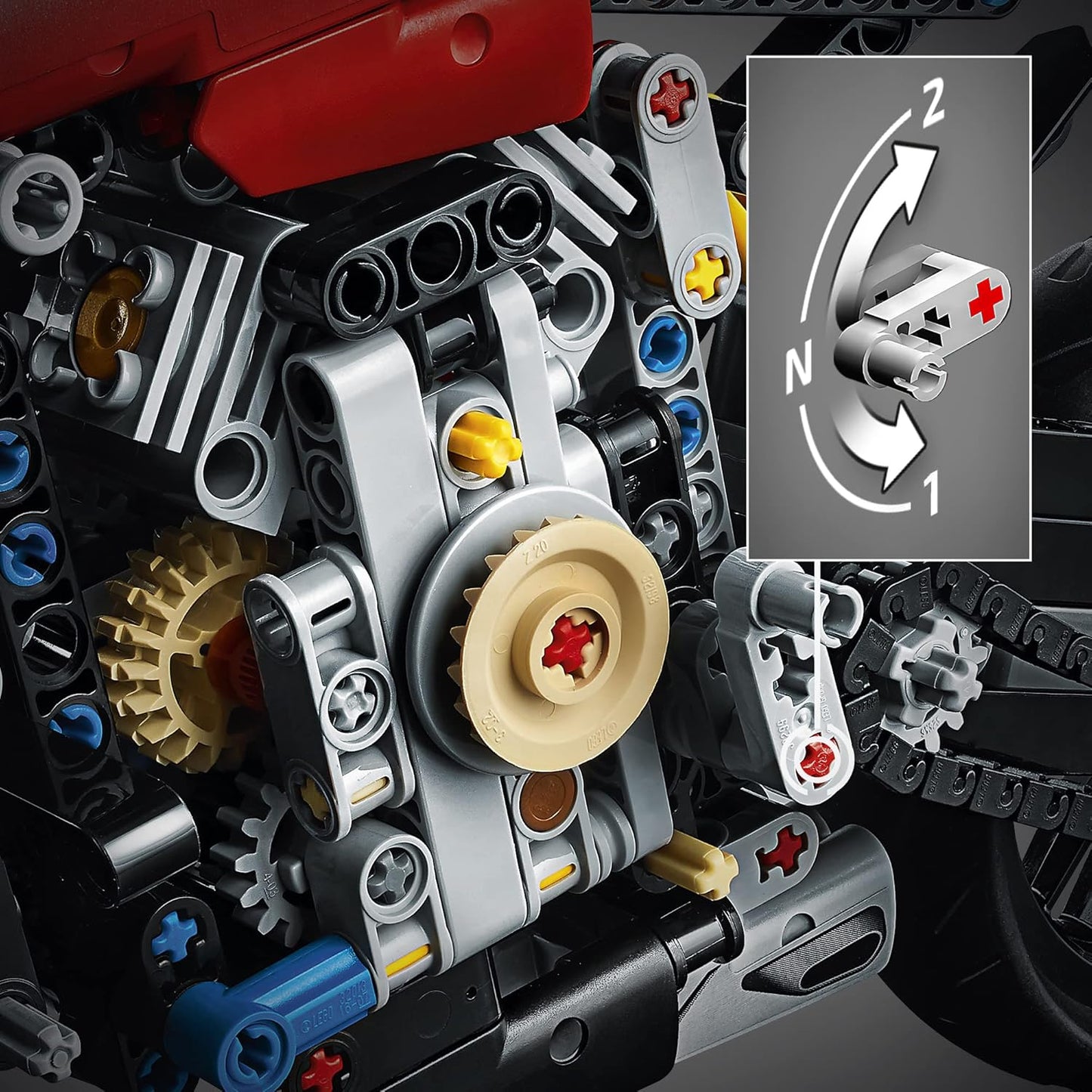 LEGO 42107 Technic Ducati Panigale V4 R Motorbike, Collectible Superbike Display Model Building Kit with Gearbox and Working Suspension, Gift Idea, 10 year +