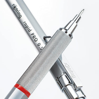 rOtring Rapid Pro Mechanical Pencil, 0.5 mm, Silver