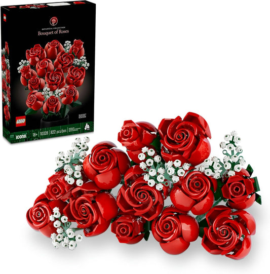 Lego 10328 Icons Rosenstrau, 12 Rosen, 4 Zweige Schleierkraut