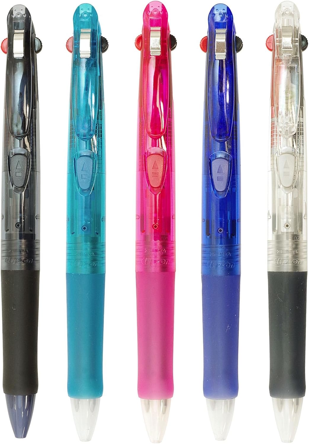 ZEBRA Clip-On G Series 2 Color Ballpoint Multi Pen - 0.7 mm - Pink Body