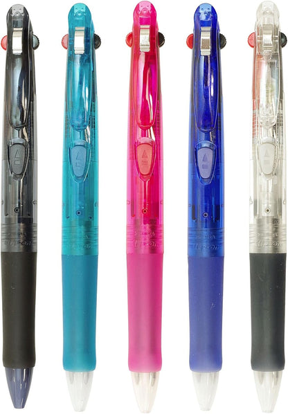 ZEBRA Clip-On G Series 2 Color Ballpoint Multi Pen - 0.7 mm - Pink Body
