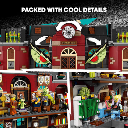LEGO® -Hidden Side Haunted School Newbury Ghost Hunt Interactive Building Game Augmented Reality for iPhone Android Boy and Girl 9 Years and Up, 1474 Pieces 70425