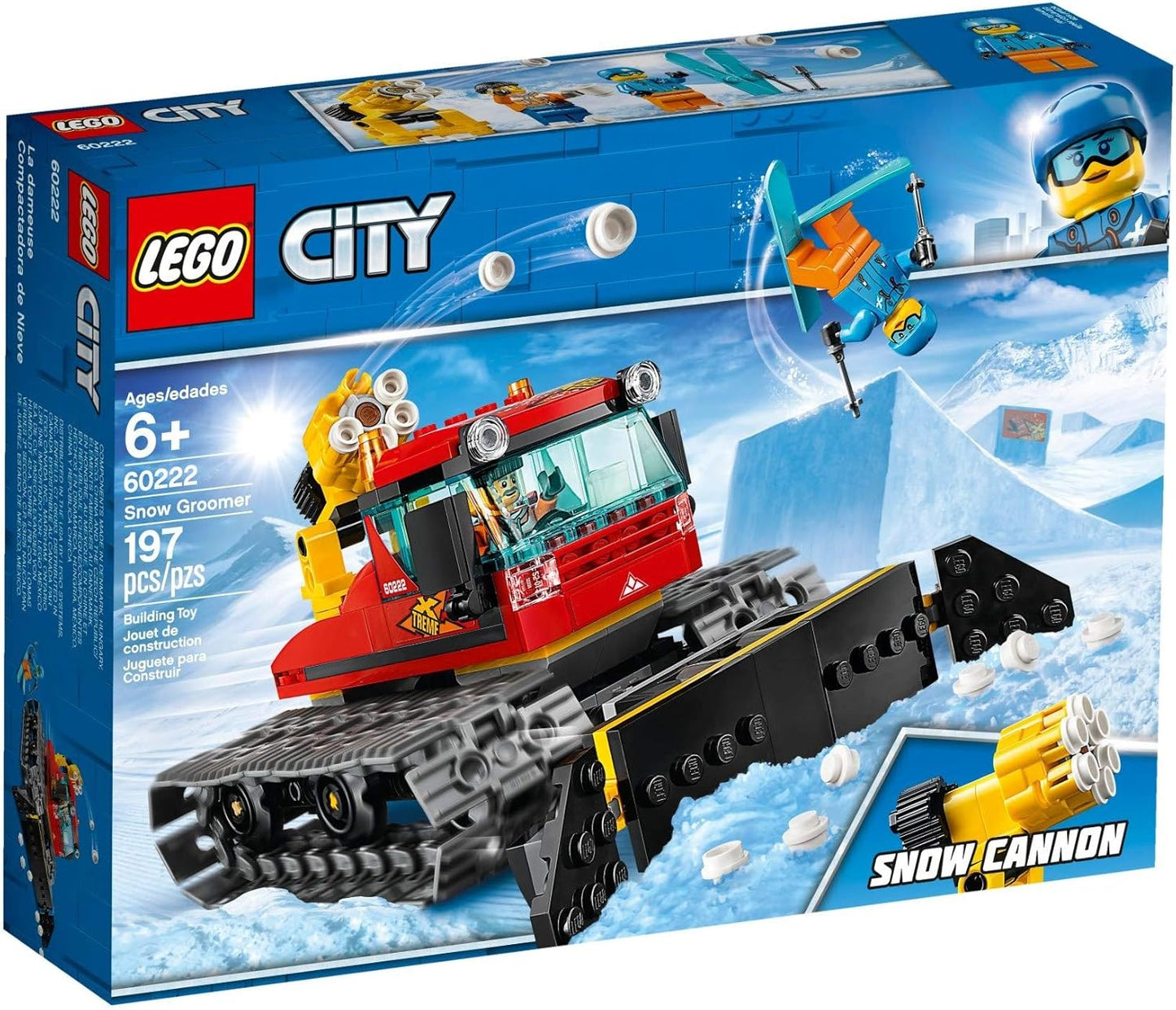 City Great Vehicles Snow Groomer Plough Set, Toy Tractor for Kids