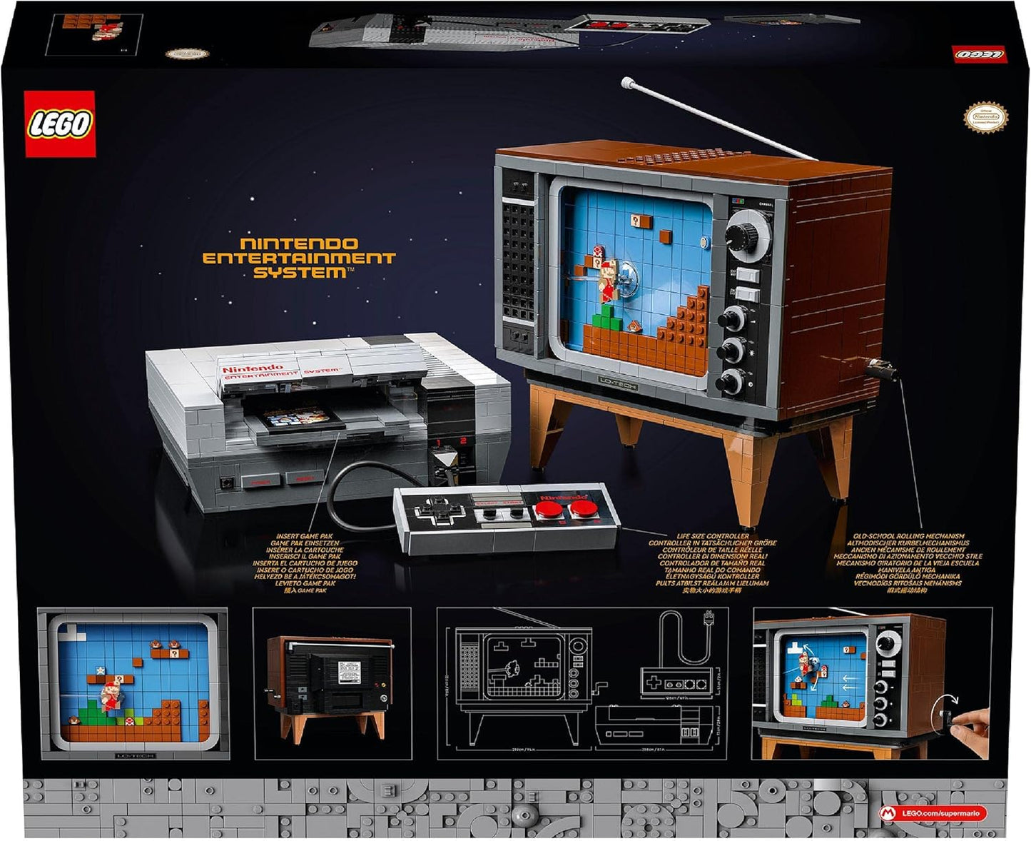 LEGO Super Mario 71374 Nintendo Entertainment System (TM) Birthday Present Toy Block Present Video Game Boys Girls Adults