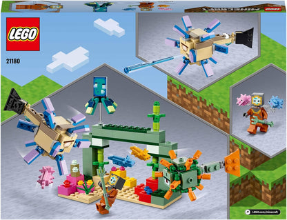 LEGO Minecraft The Guardian Battle 21180 Building Kit; Underwater Adventure Playset; Great Gift for Kids Aged 8+