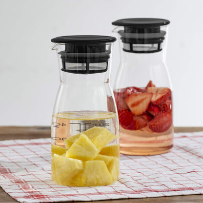 HARIO VDPI-700-B Vinegar Storage Container, Vinegars, Drink Pitcher, 23.7 fl oz (700 ml), Black, Made in Japan, Pack of 1