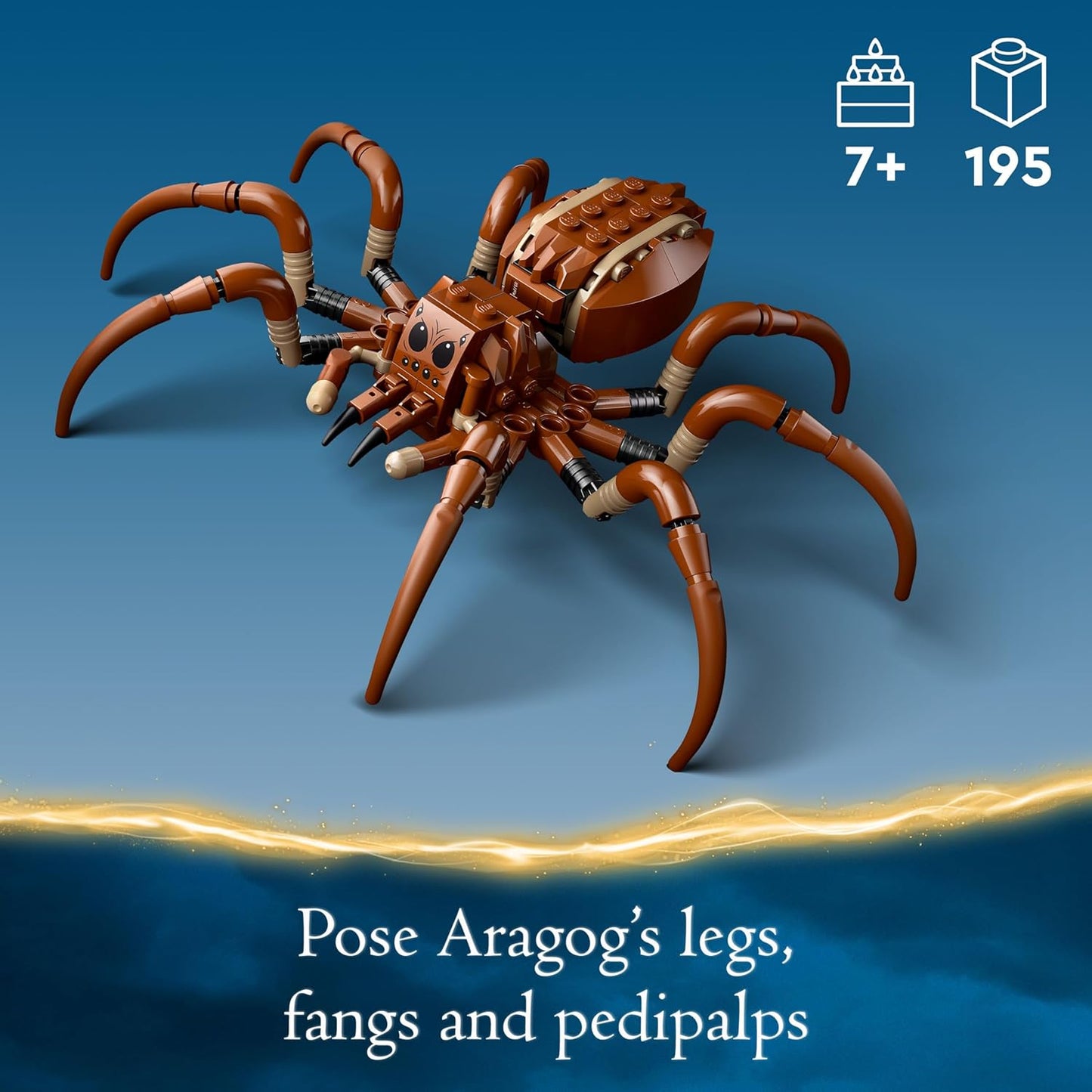 LEGO Harry Potter - Aragog in The Forbidden Forest - Set with Spiders - Magical Creatures Figurines - 2 Character Minifigures - Gift for Children and Movie Fans from 7 Years Old 76434