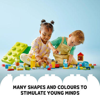 LEGO DUPLO Classic Deluxe Brick Box Building Set with Toy Storage, First Bricks Educational Learning Toys for Toddlers, Kids, Boys & Girls 1.5-3 Years Old, Birthday Gift Idea 10914