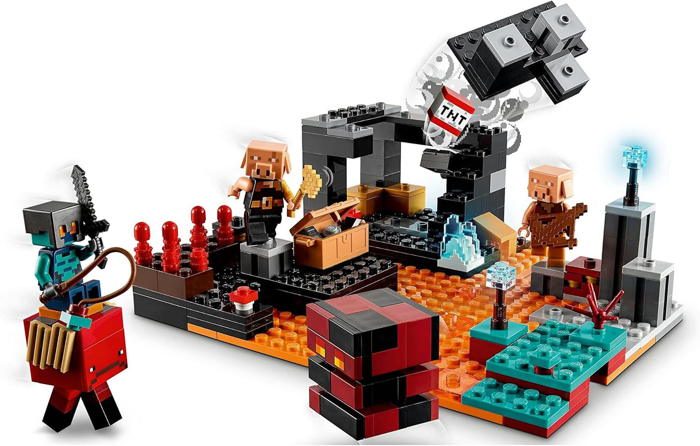 LEGO Minecraft Nether Fortress Gift 21185 Toy Block Birthday Present for City Building Boys Girls 8 Years Old