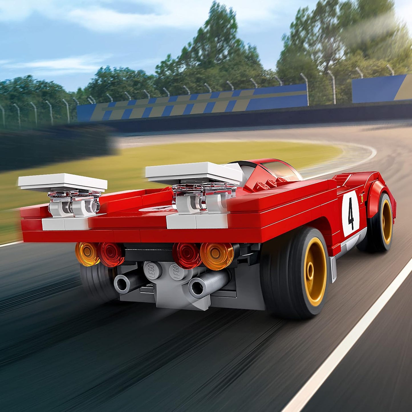 LEGO Speed Champions 1970 Ferrari 512 M 76906 Building Set - Sports Red Race Car Toy, Collectible Model Building Set with Racing Driver Minifigure, Gift for Grandchildren, Boys, Girls and Kids Ages 8+