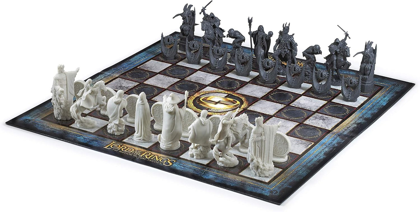 The Noble Collection The Lord of The Rings - Chess Set: Battle for Middle-Earth,Black, for 5 Players