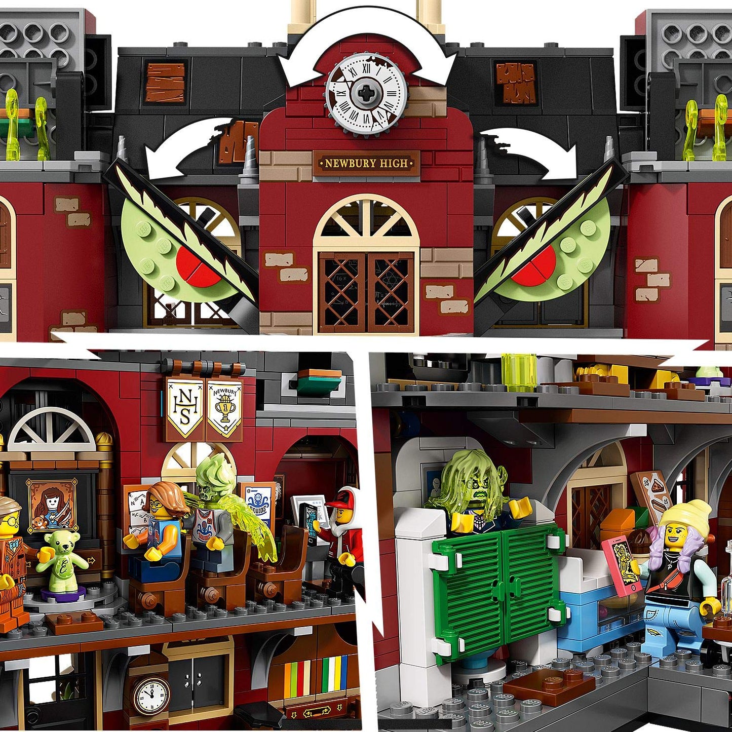 LEGO® -Hidden Side Haunted School Newbury Ghost Hunt Interactive Building Game Augmented Reality for iPhone Android Boy and Girl 9 Years and Up, 1474 Pieces 70425