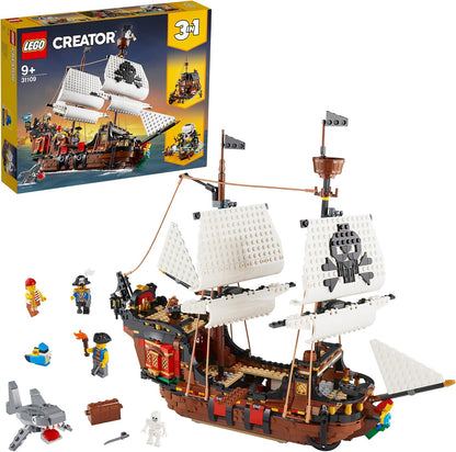 LEGO Creator 3in1 Pirate Ship 31109 Building Playset - Pirates and Model Ships