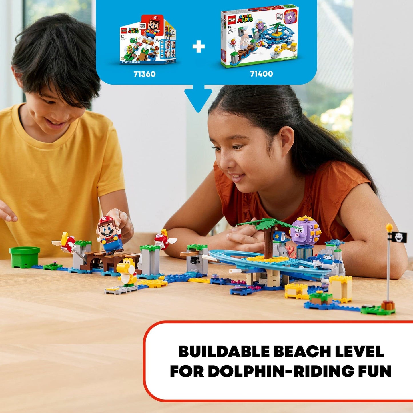 LEGO® Super Mario™ Big Urchin Beach Ride Expansion Set 71400 Building Kit; Collectible Toy for Kids Aged 7