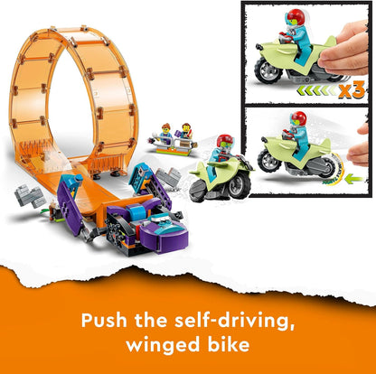 Lego City Stuntz Smashing Chimpanzee Stunt Loop 60338 Building Toy Set for Boys, Girls, and Kids Ages 7+ (226 Pieces)