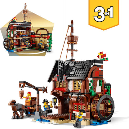 LEGO Creator 3in1 Pirate Ship 31109 Building Playset - Pirates and Model Ships