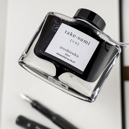 PILOT Iroshizuku Fountain Pen Ink ??? 50 ml Bottle ??? Take-sumi (Gray Black) (Japan Import), Black