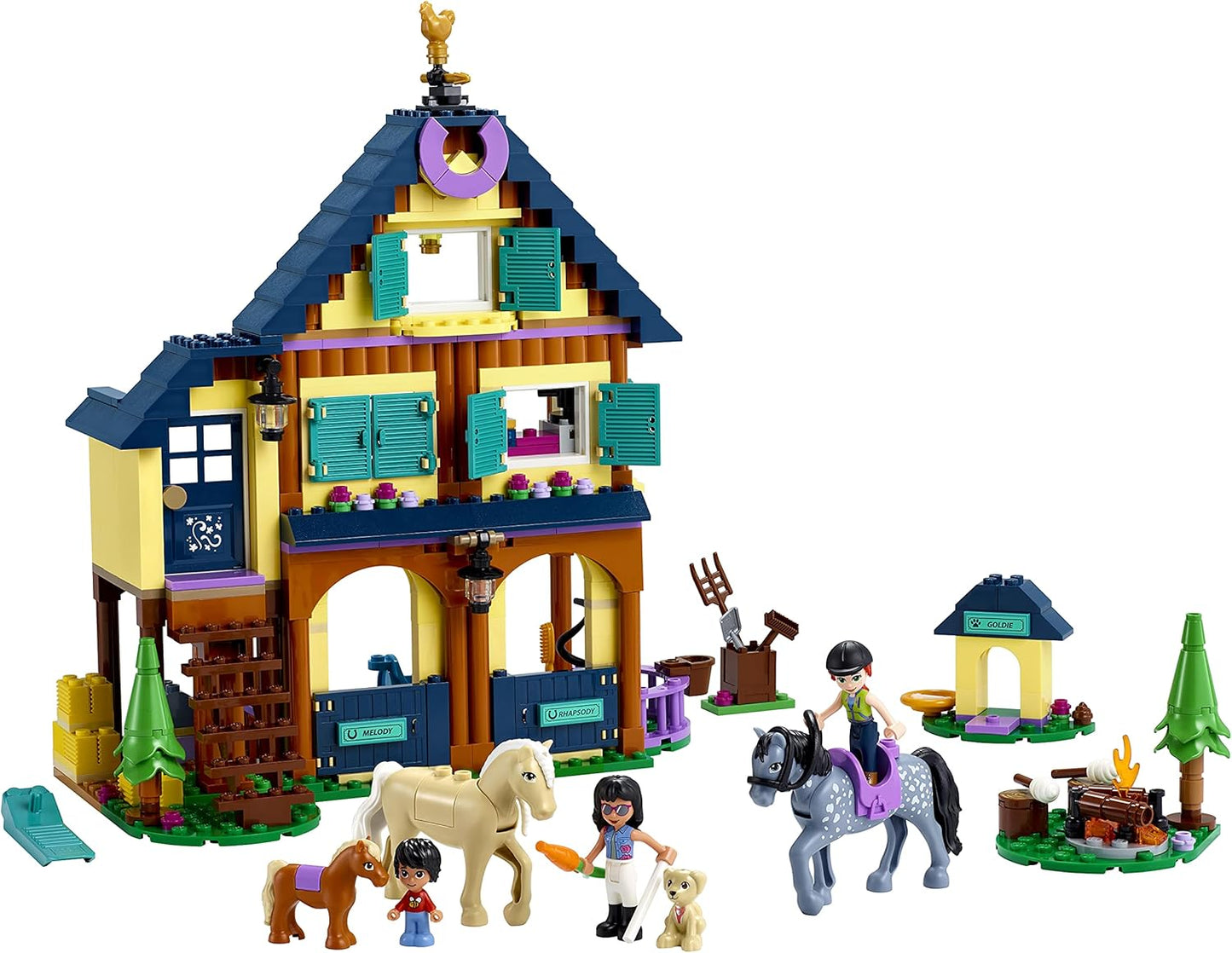 LEGO Friends Forest Horseback Riding Center 41683 Building Kit; Horse Riding