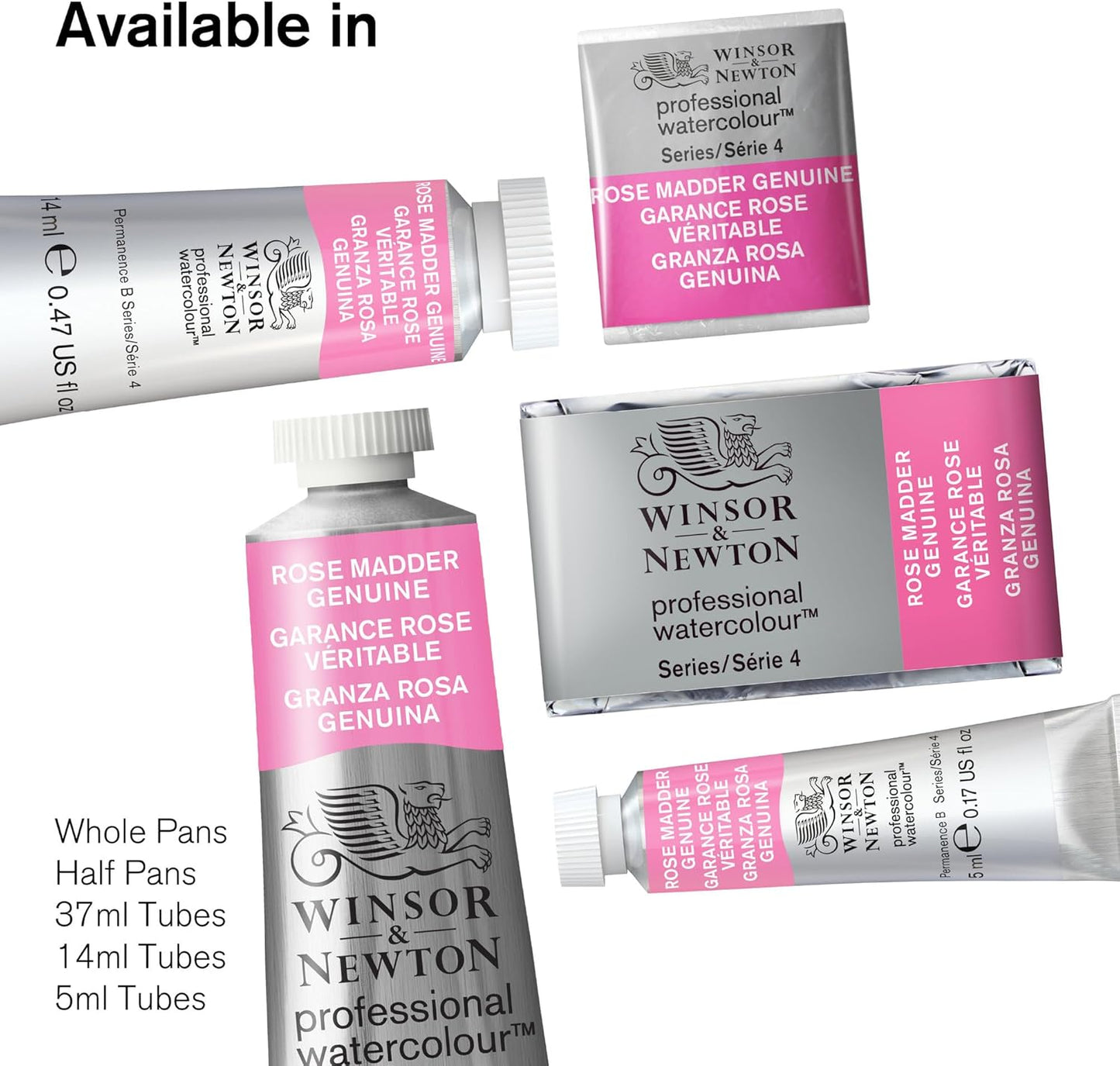 Winsor & Newton Professional Watercolor Paint Set, Black Box Set, 12 Half Pan