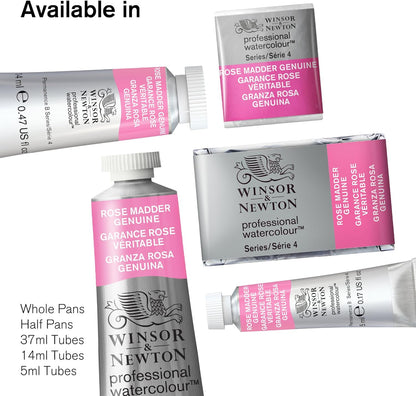 Winsor & Newton Professional Watercolor Paint Set, Black Box Set, 12 Half Pan