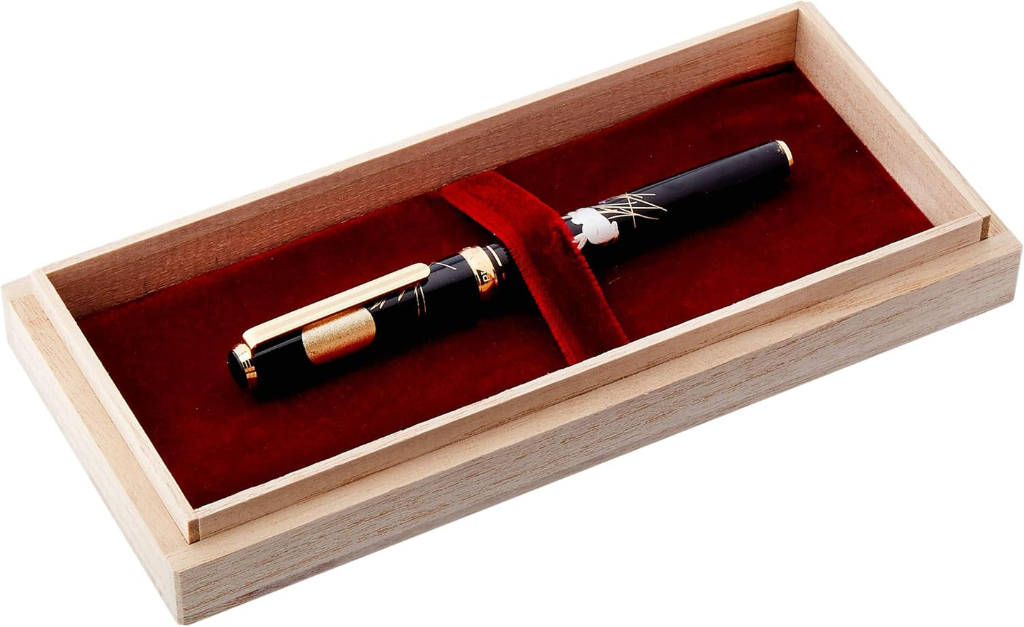 Rabbit character in PLATINUM and gold lacquer fountain pen Kanazawa foil month (M) PTL-15000H # 87-3 (japan import), detail image