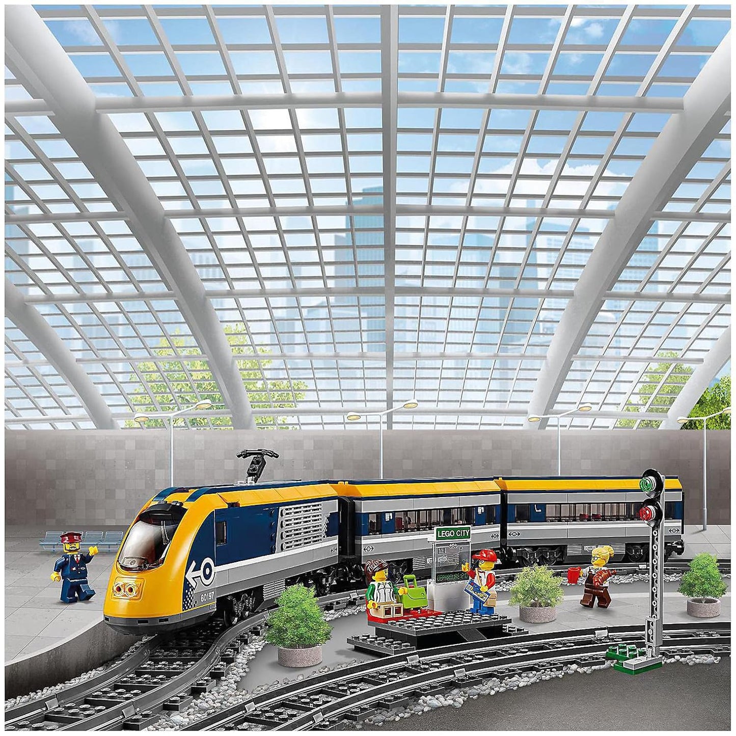 City Passenger Rc Train Toy, Construction Track Set for Kids