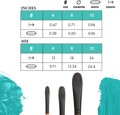 Princeton Catalyst Paintbrush, Size 12, Light Wood