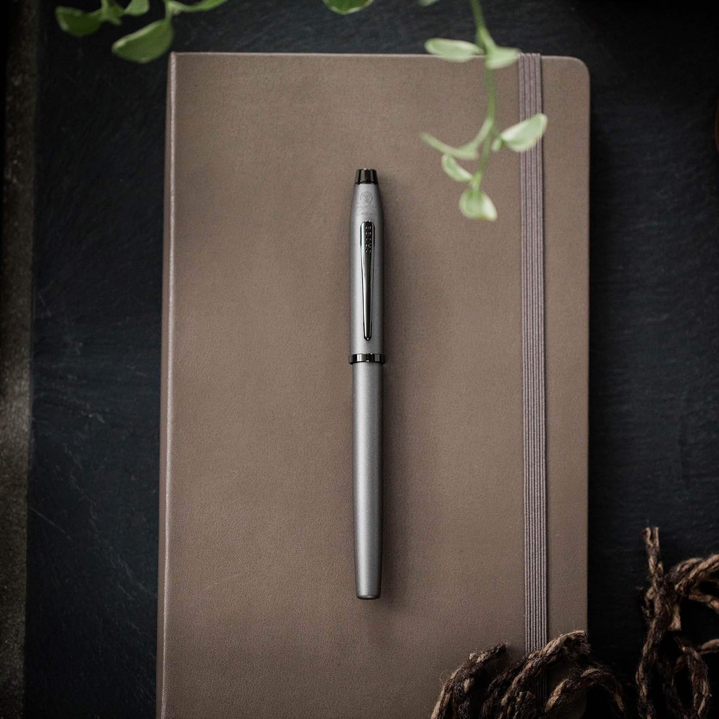 Cross Century II Refillable Ballpoint Pen Presented in a Luxury Gift Box - Medium Point, Black Ink, Brushed Gunmetal Gray