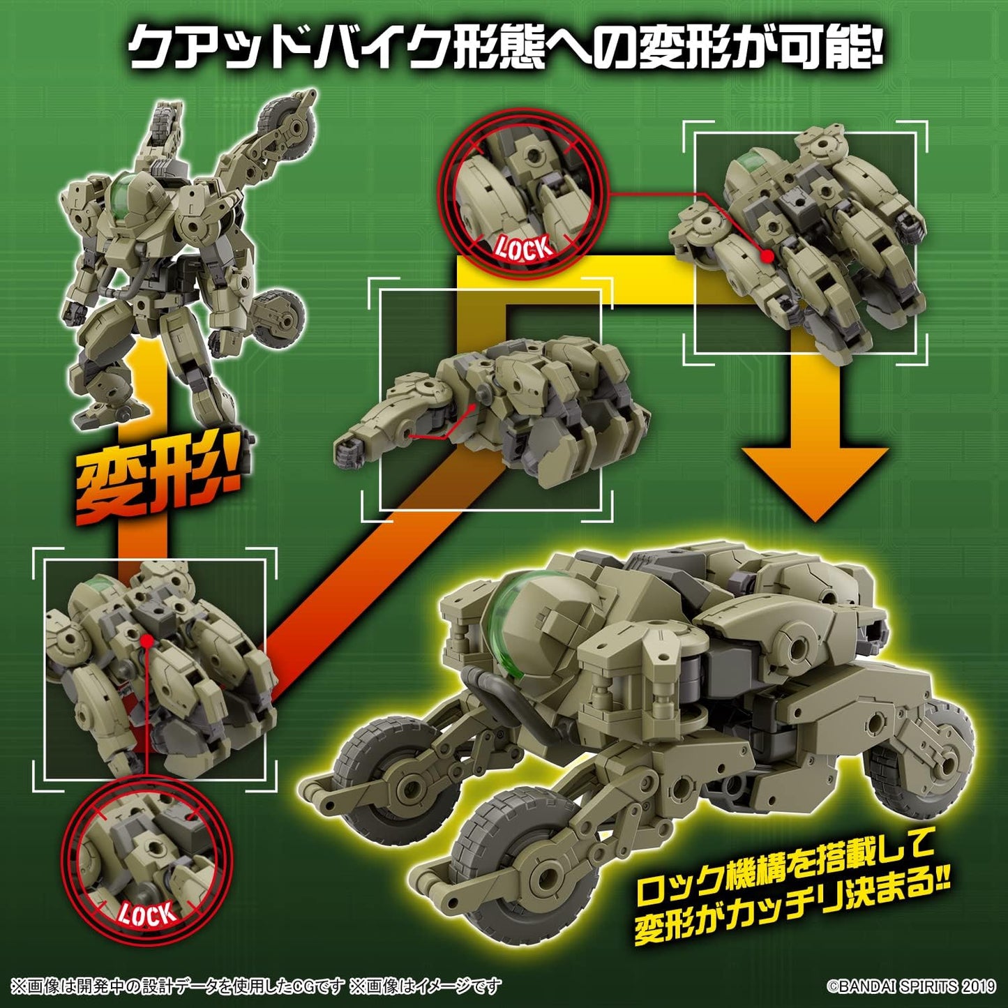 Bandai Hobby - 30 Minute Missions - #50 Bexm-33Qb Volpanova (Quad Bike Ver.), Bandai Spirits 30MM Model Kit
