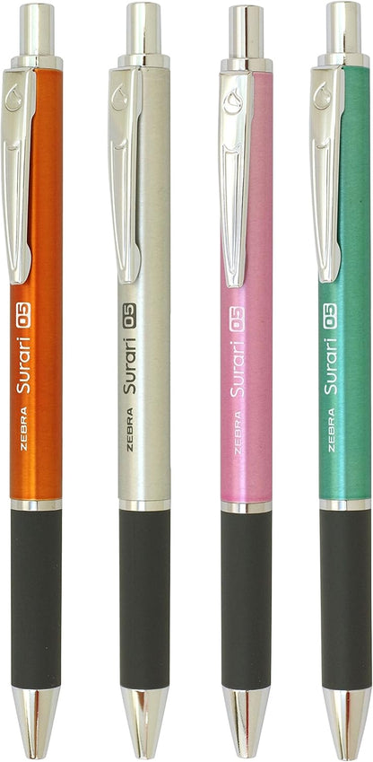 ZEBRA Emulsion Ink Ballpoint Pen Surari 300 0.5mm Point, Pink Body (BAS38-P)
