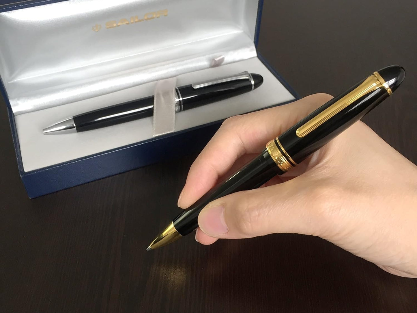 Sailor Fountain Pen, Permanent Ballpoint Pen, Profit 21, Silver, Black, 16-1010-620