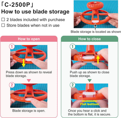 NT Cutter Heavy-Duty Circle Cutter, 1-3/16 Inches 6-5/16 Inches Diameter, 1 Cutter (C-2500P)