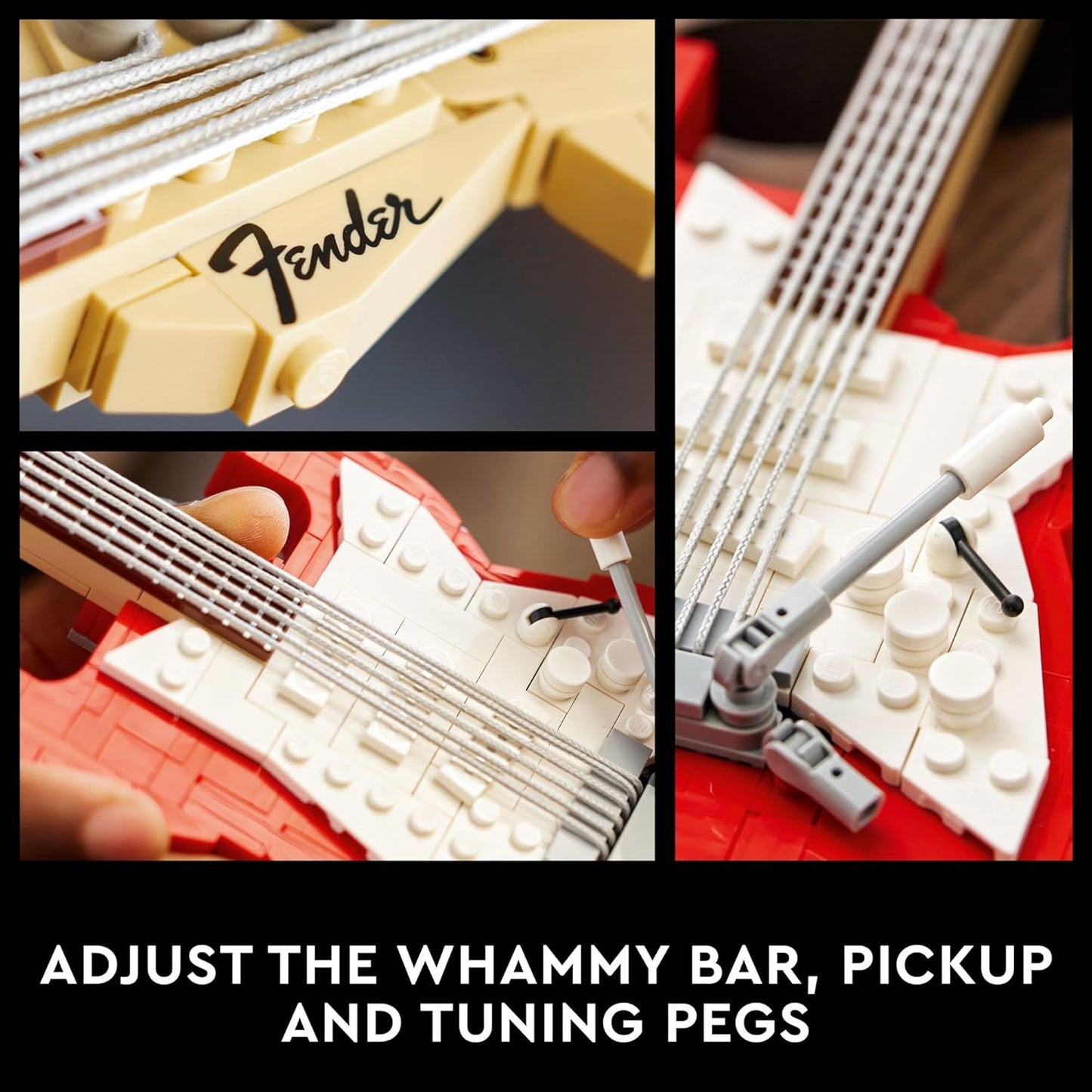 LEGO Ideas Fender Stratocaster 21329 Building Kit; Cool Gift Idea for Guitar Players and Music Lovers (1,074 Pieces)