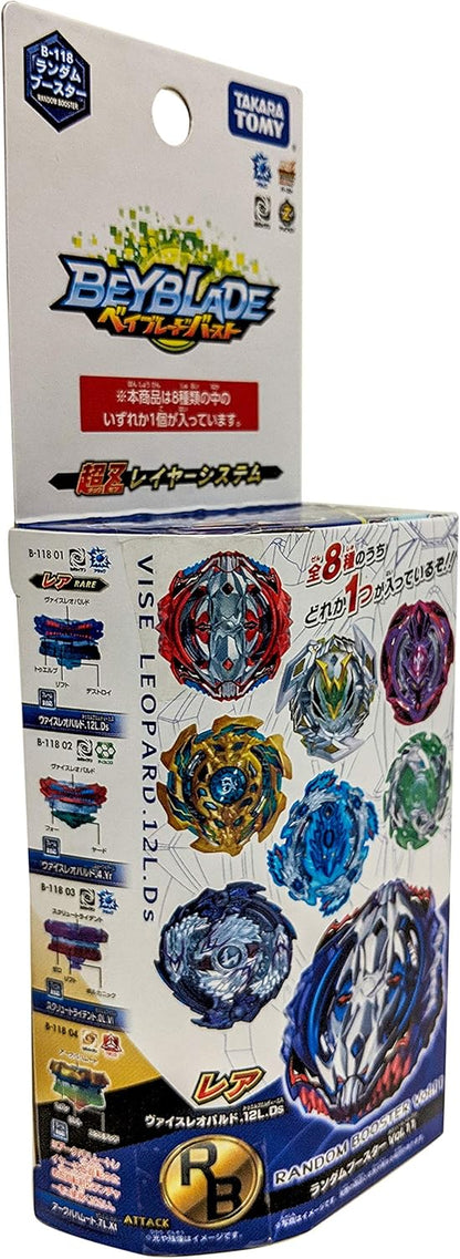 TAKARA TOMY B-118 Beyblade Burst Random Booster Vol. 11 Vise Leopard.12L.Ds Attack Type