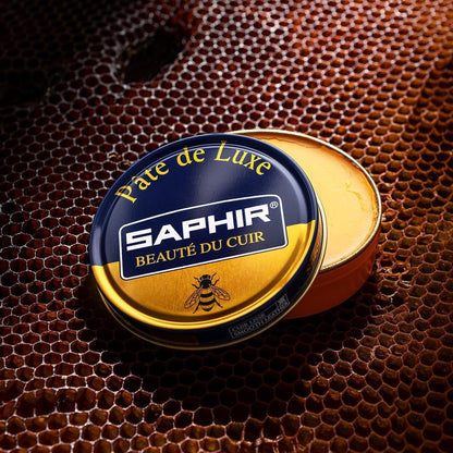 Saphir Shoe Polish Pate de Luxe 50ml Tin - Made in France - Black