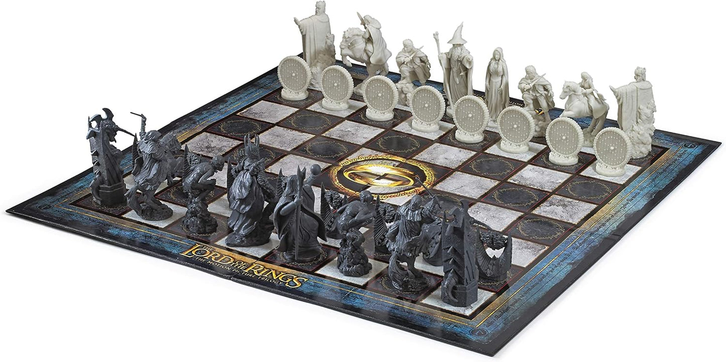 The Noble Collection The Lord of The Rings - Chess Set: Battle for Middle-Earth,Black, for 5 Players