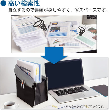 KOKUYO Document bag "KaTaSu" Stand type (Green)
