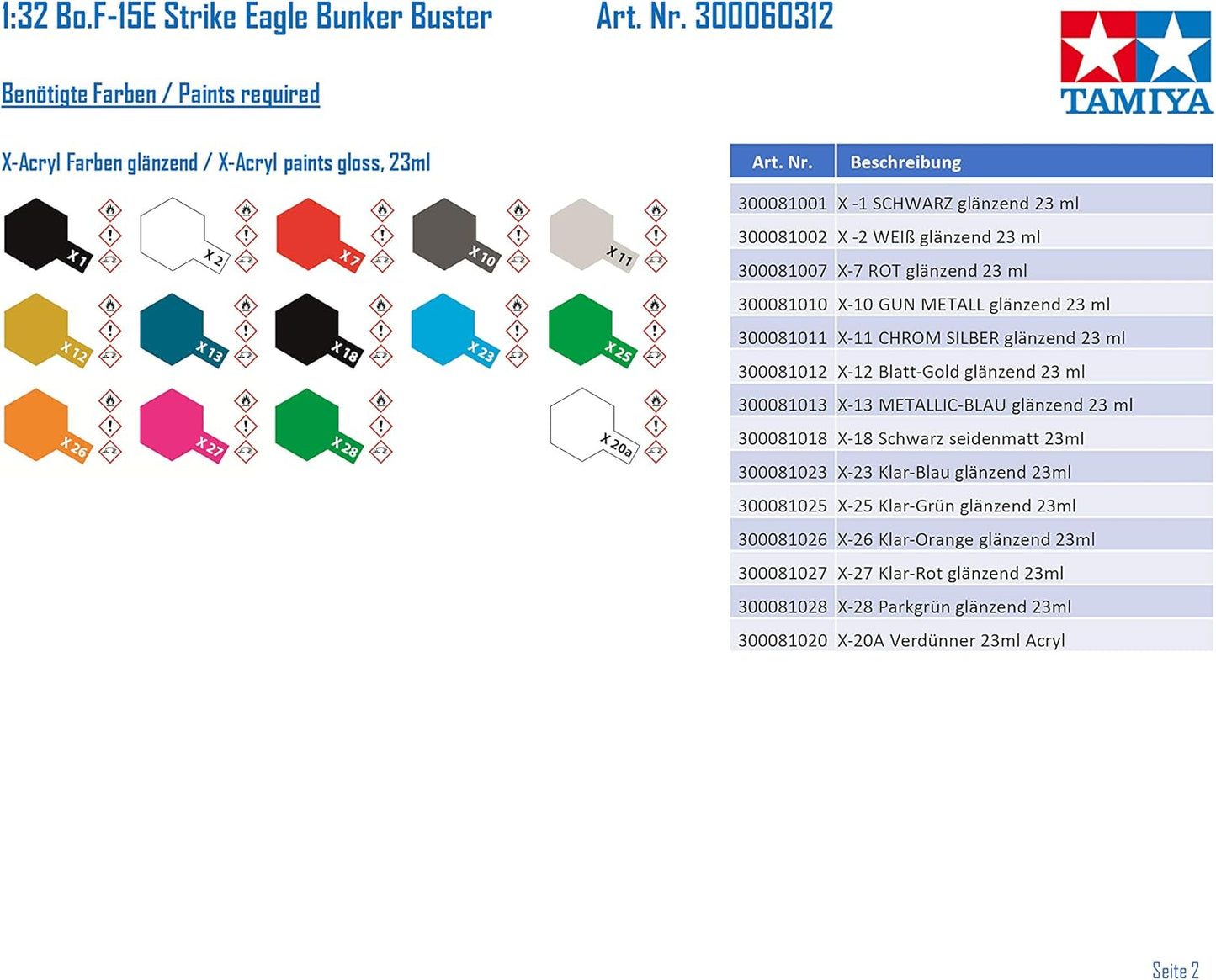 Tamiya 1/32 F-15E Stike Eagle Bunker Buster