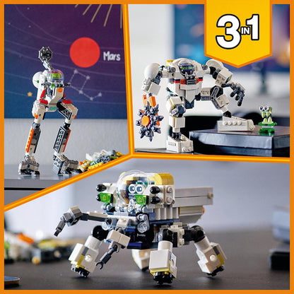 LEGO® Creator 3in1 Space Mining Mech 31115 Building Kit Featuring a Mech Toy, Robot Toy and Alien Figure