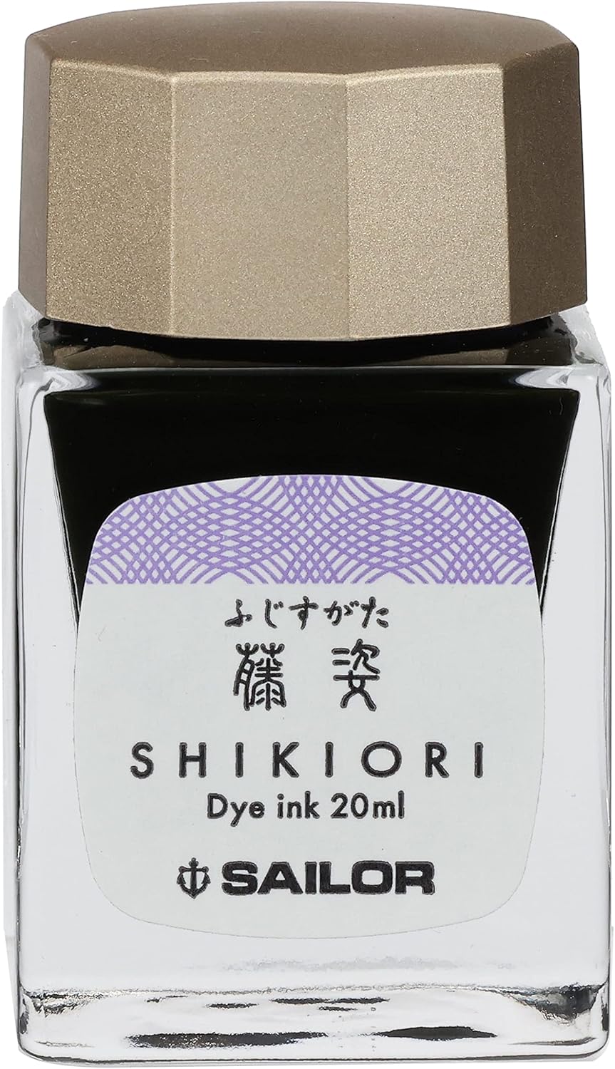 Sailor Fountain Pen, Bottled Ink, Four Seasons, Dream of Sixteen Nights, Wisteria Figure 13-1008-213
