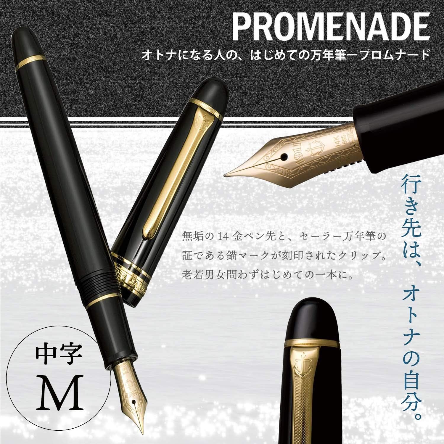 Sailor Pen fountain pen Promenade in character 11-1031-420 Black, alternate view