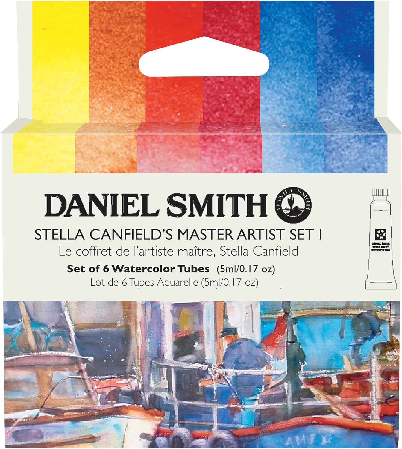 Daniel Smith 285610408 Transparent Watercolor Paint, Extra Fine, Stella Canfield (1), 6-Color Set, 0.16 fl oz (5 ml) (No.2),