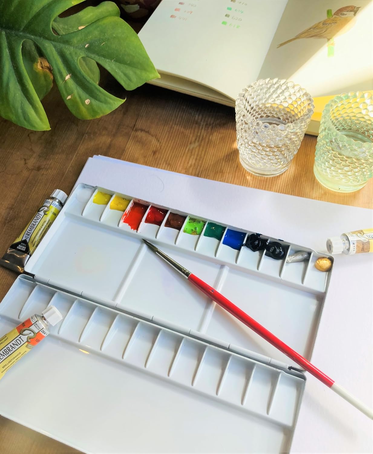 Talence SN 441971 Watercolor Palette Aluminum Palette 26 Colors