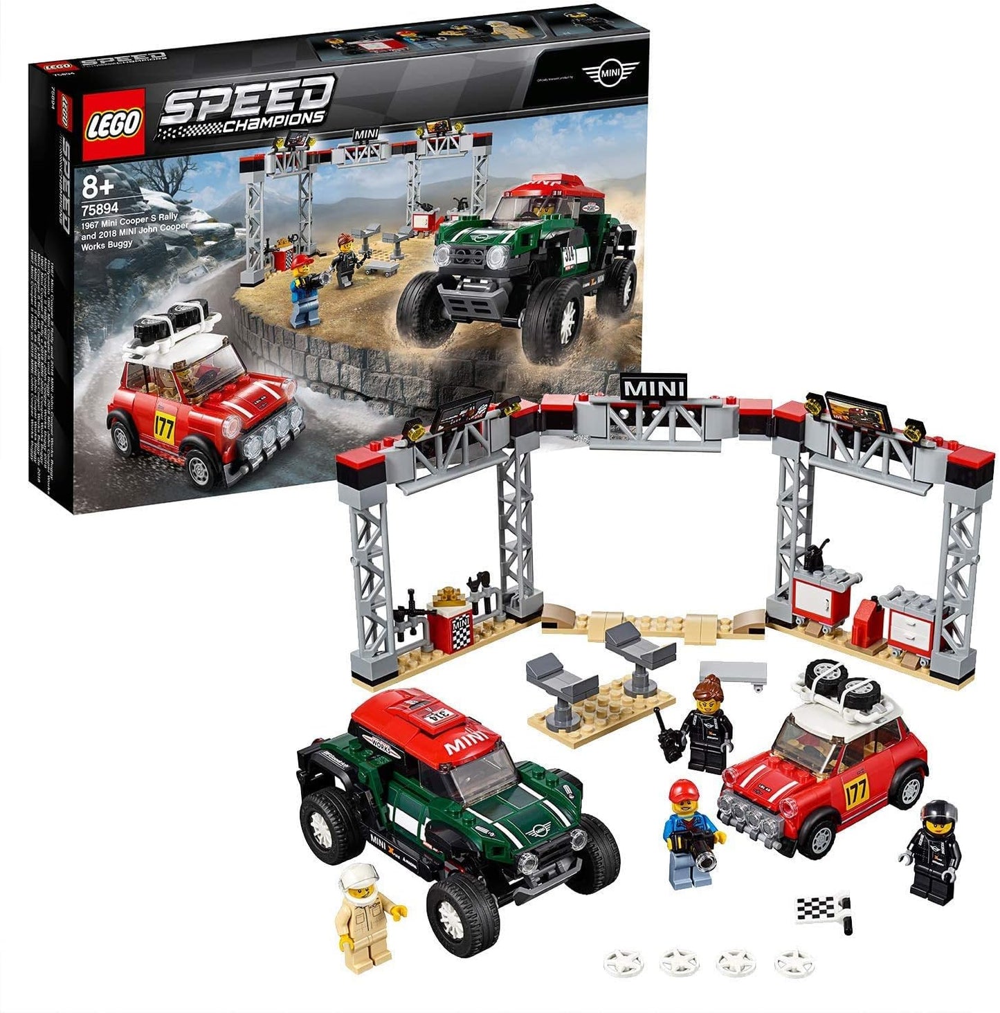 LEGO Speed Champions - Mini Cooper S Rally de 1967 y Mini John Cooper Works Buggy de 2018 (75894)