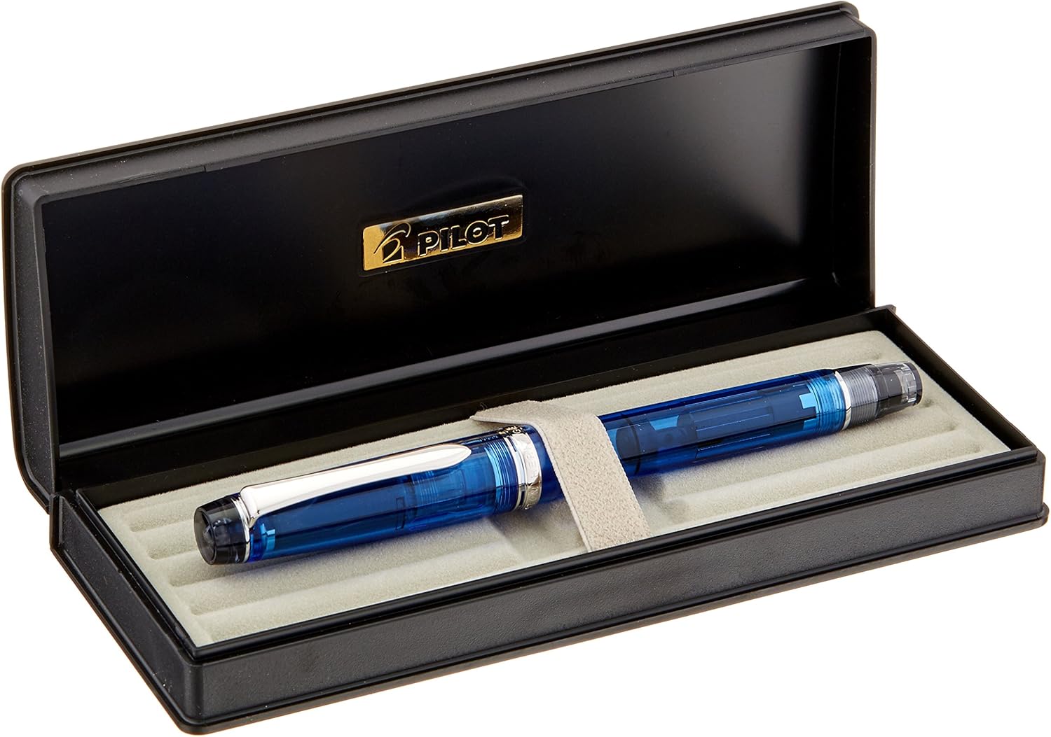 PILOT Fountain Pen Custom Heritage 92, Transparent Blue Body, FM-Nib (FKVH-15SRS-TL-FM), detail image