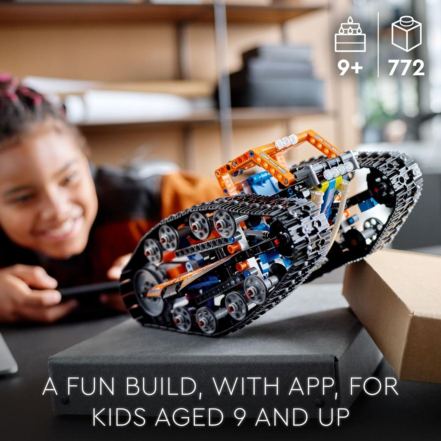LEGO Technic App-Controlled Transformation Vehicle 42140, Off Road Remote Control Car, Building Car Kit That Flips, 2in1 RC Truck and Race Car Toy, Great Gift for Boys, Girls, Kids Who Love RC Cars
