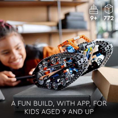 LEGO Technic App-Controlled Transformation Vehicle 42140, Off Road Remote Control Car, Building Car Kit That Flips, 2in1 RC Truck and Race Car Toy, Great Gift for Boys, Girls, Kids Who Love RC Cars